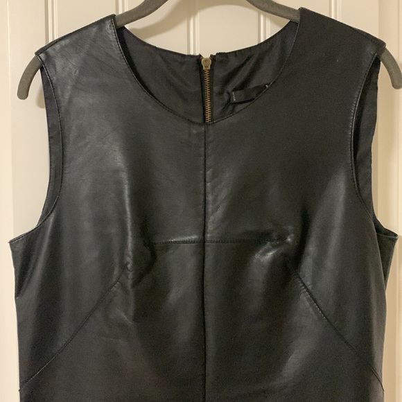 Leather shift dress , worn once only. - Picture 2 of 5